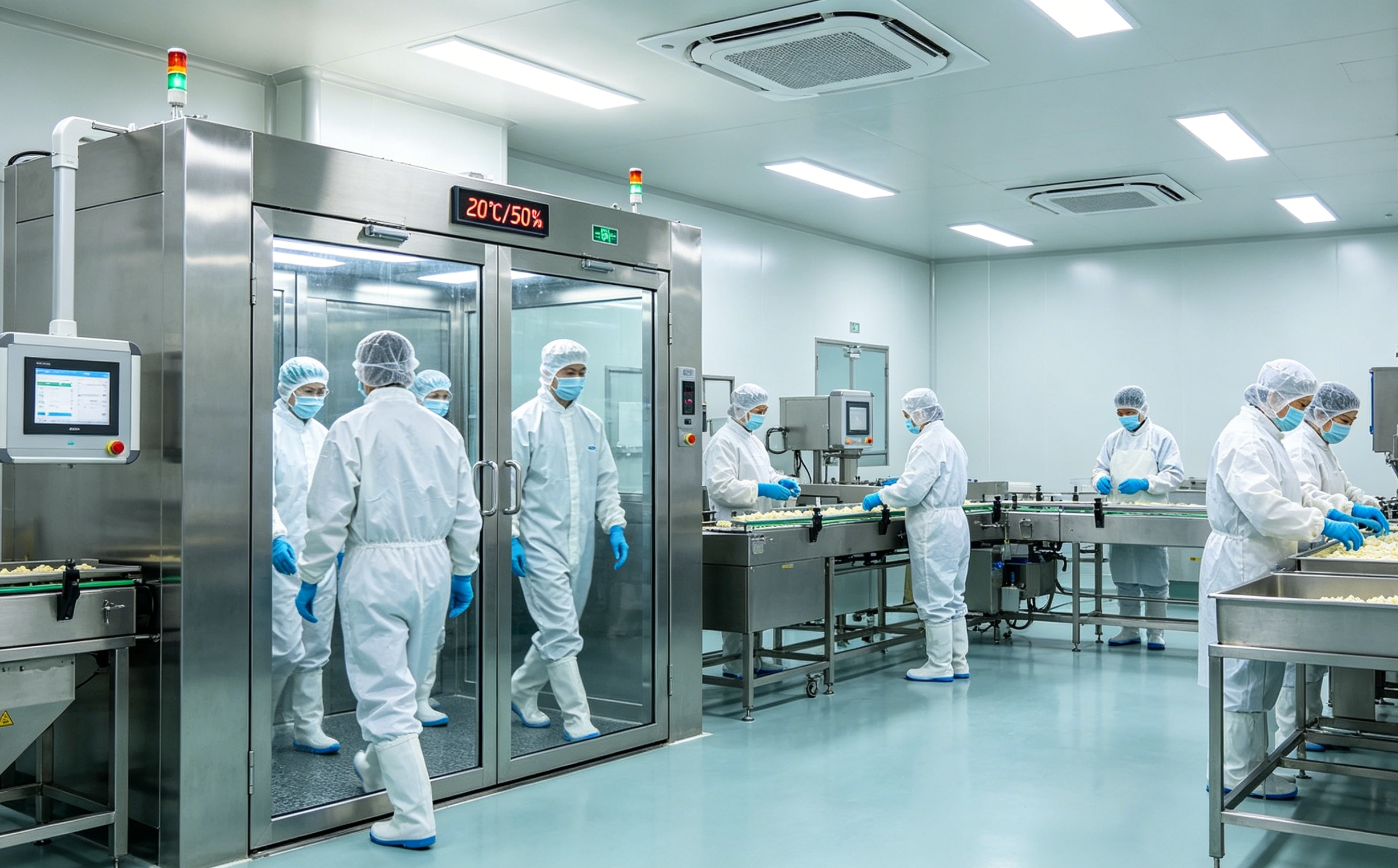 Kzaza Kitchen dust-free cleanroom production workshop